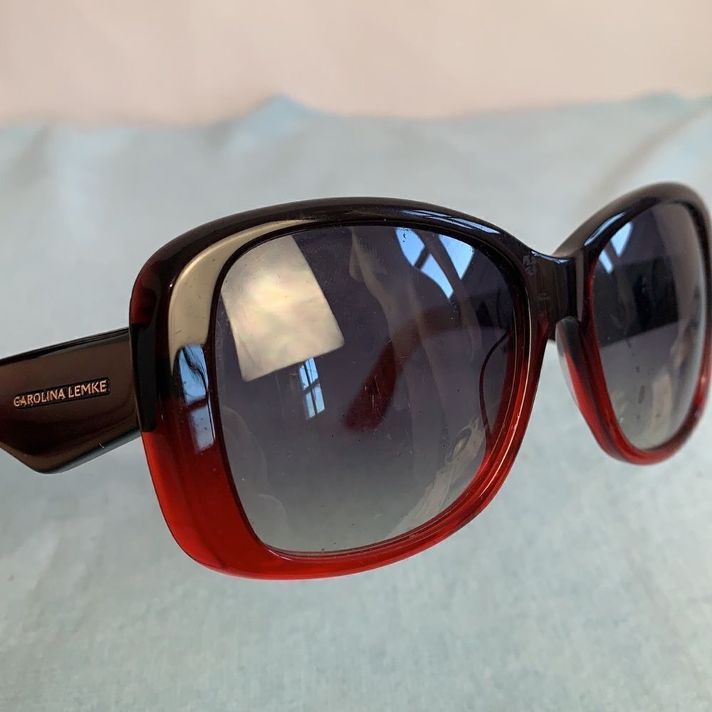 Carolina Lemke red black frames sunglasses - Picture 4 of 9